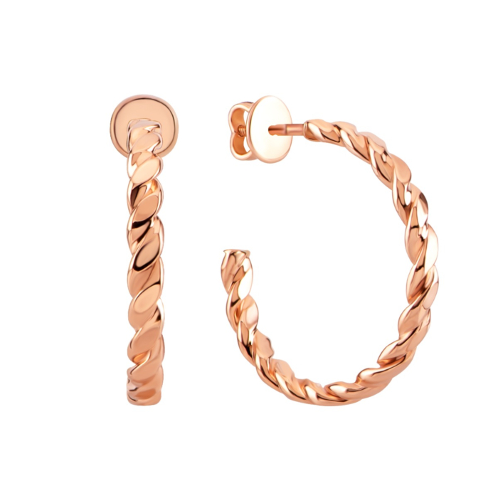 Золоті сережки-конго.Артикул UG52/50/801