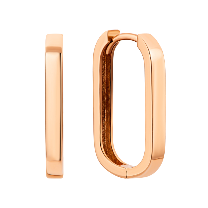 Золоті сережки-конго.Артикул UG52/40/071