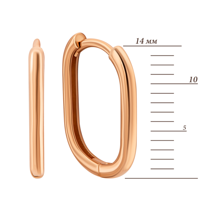 Золотые серьги-конго.Артикул UG52/40/078