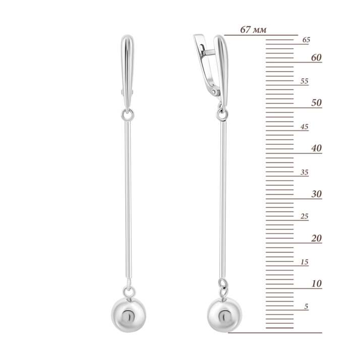 Золотые серьги-подвески.Артикул UG5СБ268Би