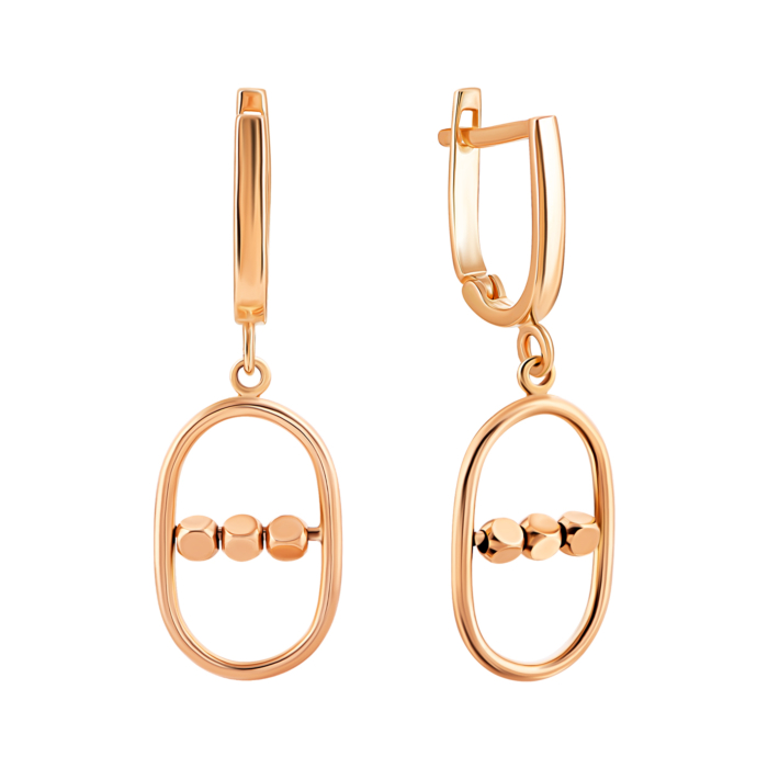 Золоті сережки-підвіски.Артикул UG52/10/186