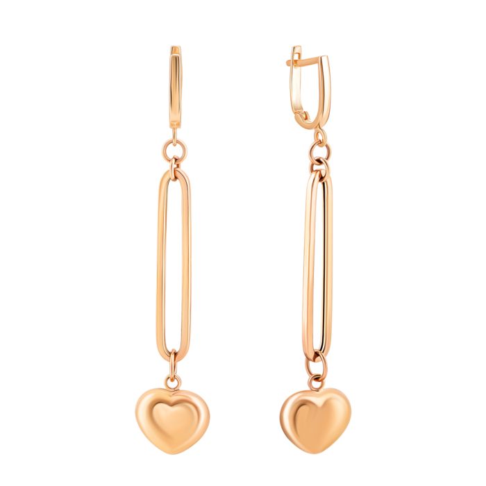 Золотые серьги-подвески.Артикул UG52/10/244