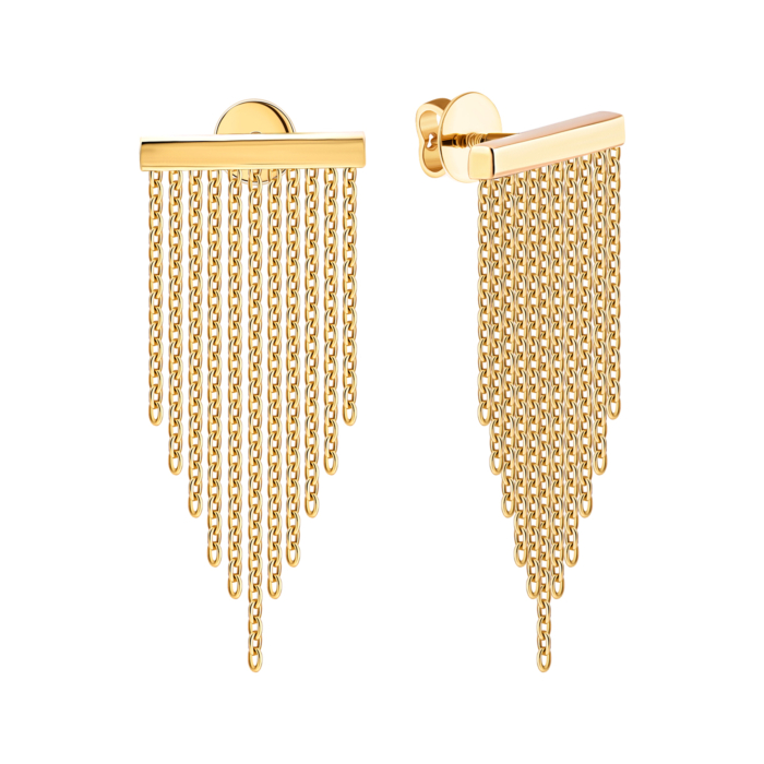 Золотые серьги-подвески.Артикул UG52/50/065/2