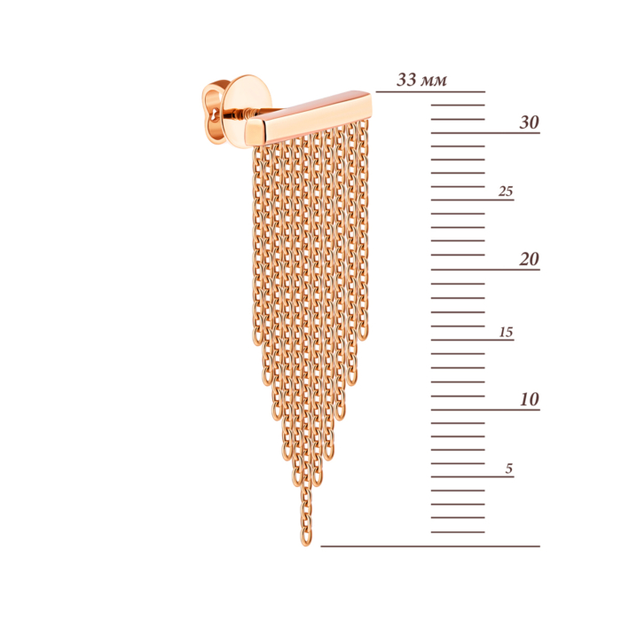 Золотые серьги-подвески.Артикул UG52/50/065