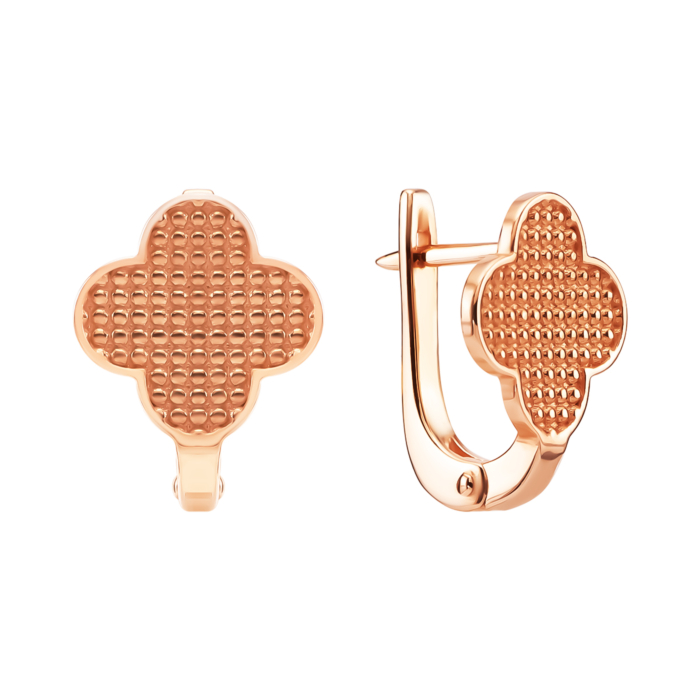 Золоті сережки Конюшина. Артикул UG5201153810101