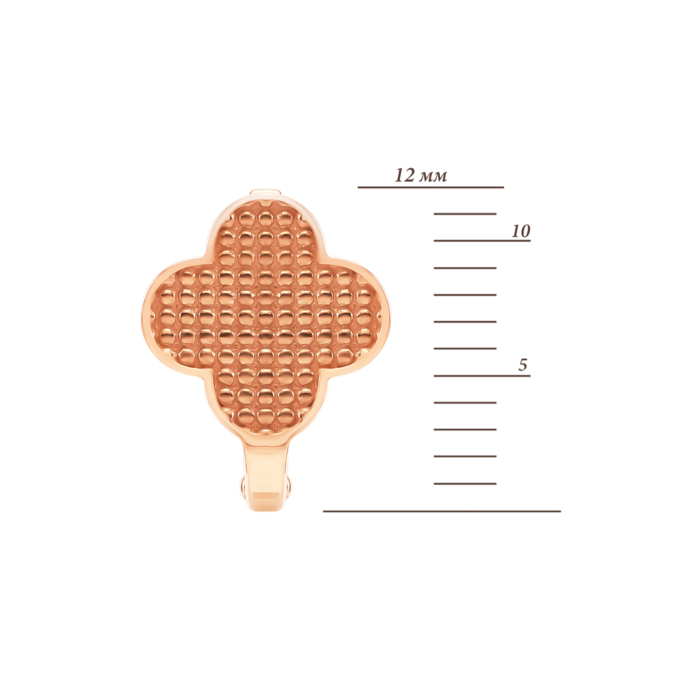 Золоті сережки Конюшина. Артикул UG5201153810101