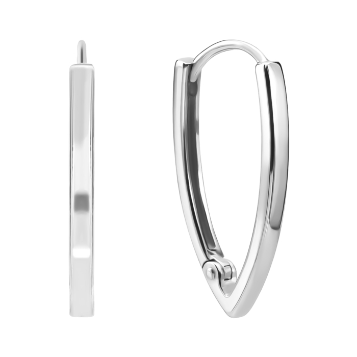 Золоті сережки-конго. Артикул UG520/0051/02/01/02