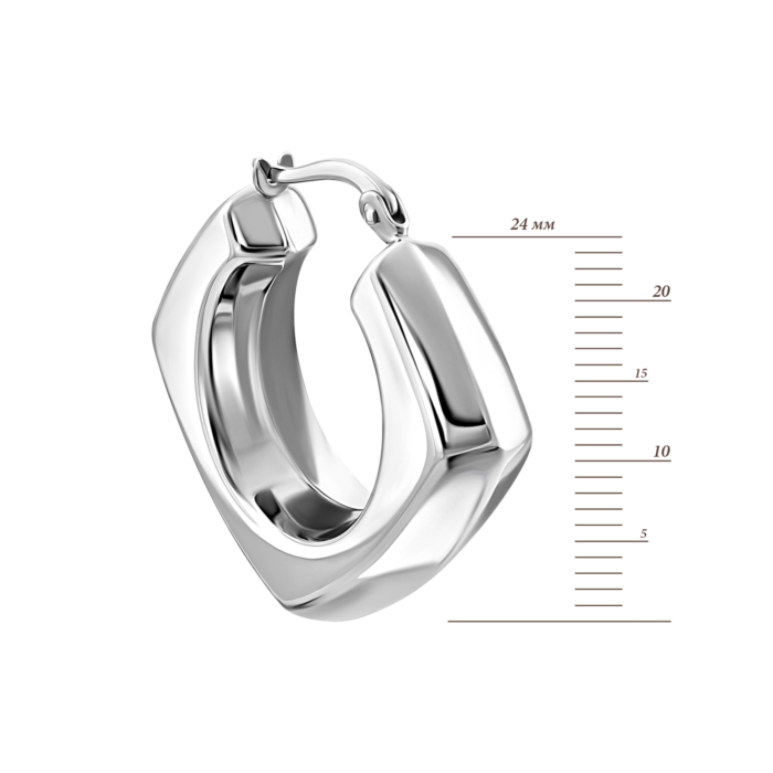 Золоті сережки-конго.Артикул UG52/10/268/1