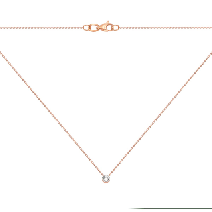 Золотое колье с бриллиантом.Артикул UG57111632201