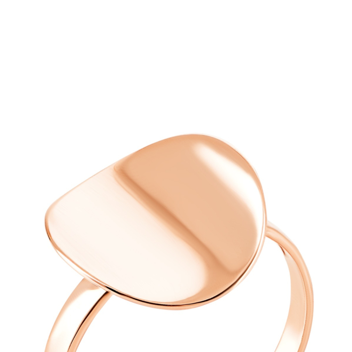 Золота каблучка без вставки. Артикул UG5КБ312и