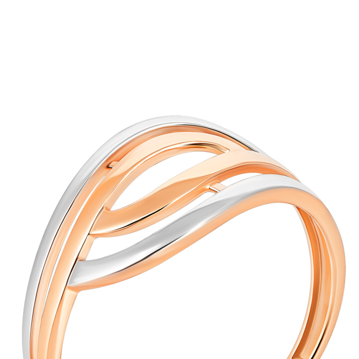 Золотое кольцо без вставки. Артикул UG5КБ803(зв)