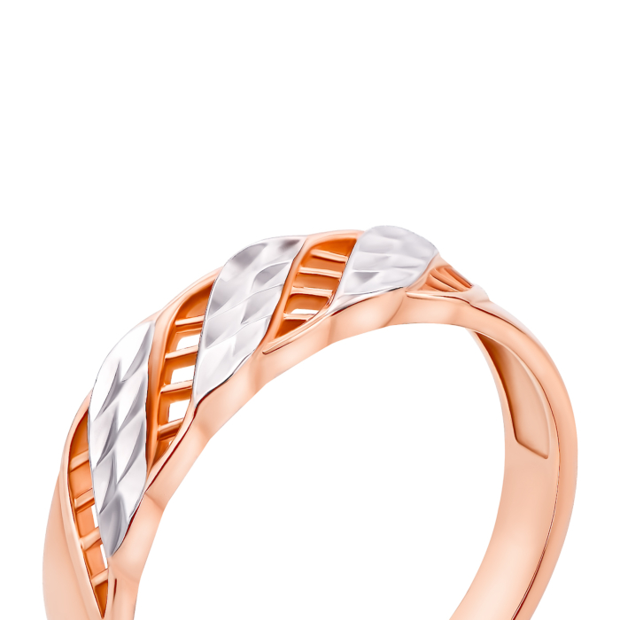 Золота каблучка з алмазною гранню (12049 с)