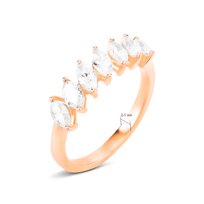 Золота каблучка з діамантами. Артикул UG51111019201 D