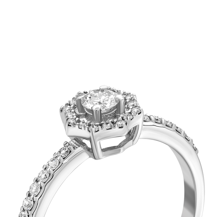 Золота каблучка з діамантами.Артикул UG51111510702