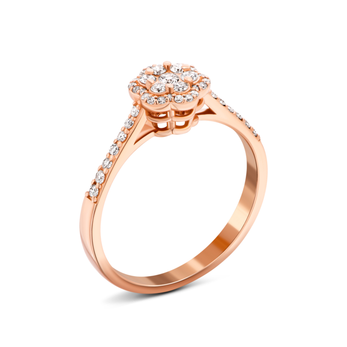 Золотое кольцо с бриллиантами.Артикул UG51111510801