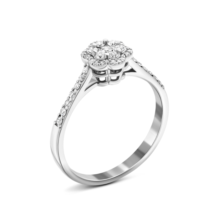 Золота каблучка з діамантами.Артикул UG51111510802