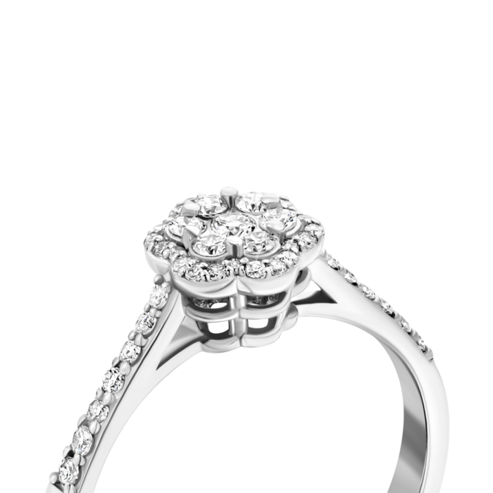 Золота каблучка з діамантами.Артикул UG51111510802