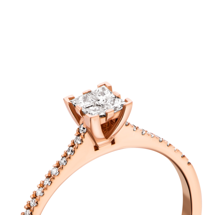 Золота каблучка з діамантами.Артикул UG51111511001