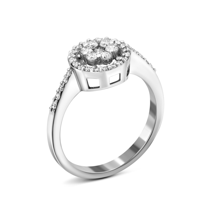 Золота каблучка з діамантами.Артикул UG51111511802