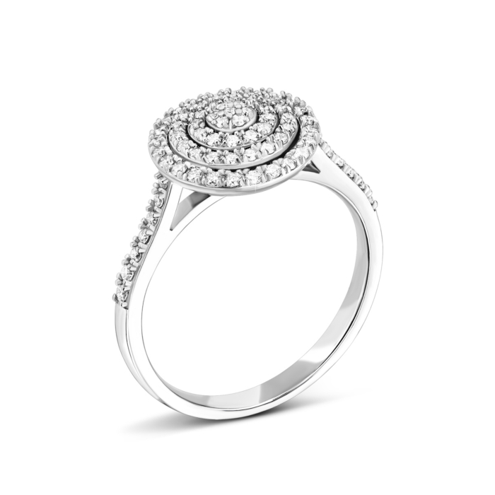 Золота каблучка з діамантами.Артикул UG51111512302 бр