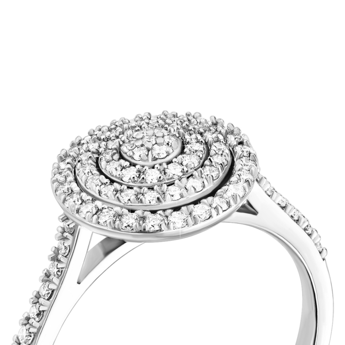 Золота каблучка з діамантами.Артикул UG51111512302 бр