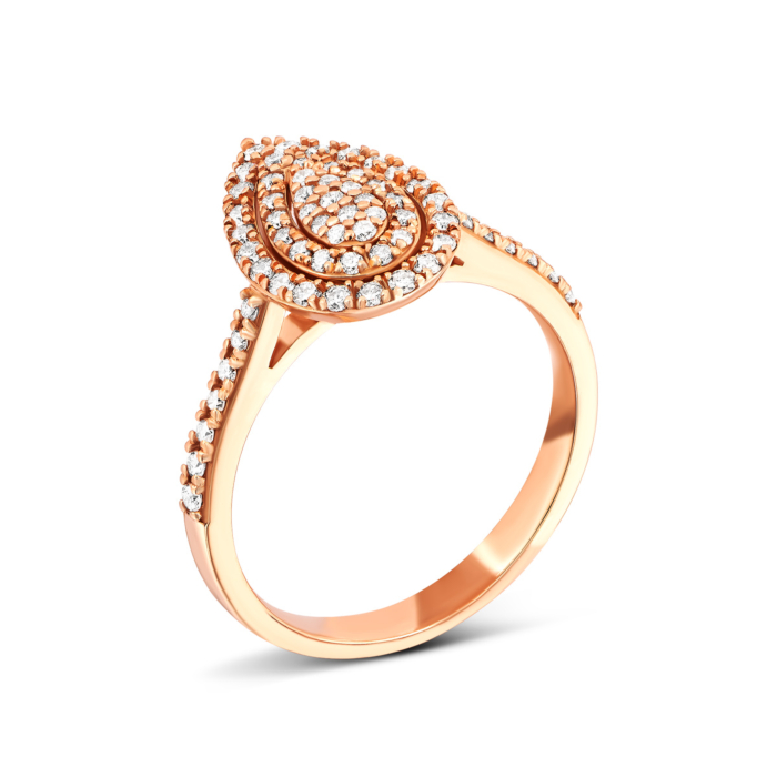 Золотое кольцо с бриллиантами.Артикул UG51111512901 бр