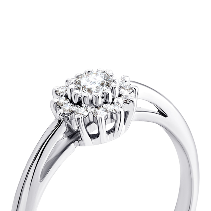 Золотое кольцо с бриллиантами. Артикул UG5113129/1