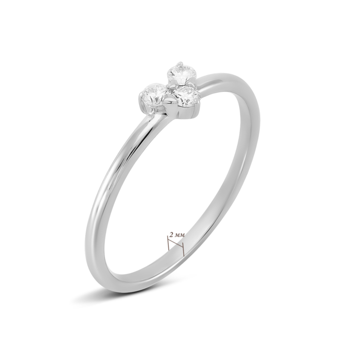 Золота каблучка з діамантами. Артикул UG51192177202
