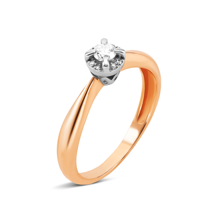 Золота каблучка з діамантами. Артикул UG5180007/10/00/0062