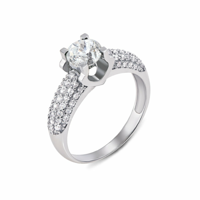 Золотое кольцо с бриллиантами. Артикул 52234/02/1/8246