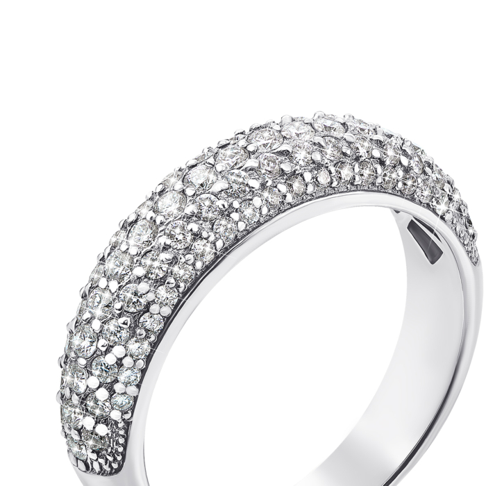 Золота каблучка з діамантами (52304/1.5б)