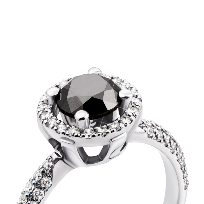 Золота каблучка з діамантами (53219/1б ч)