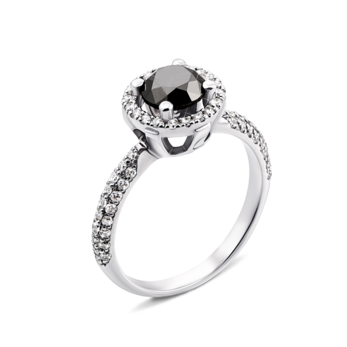 Золота каблучка з діамантами (53219/1б ч)