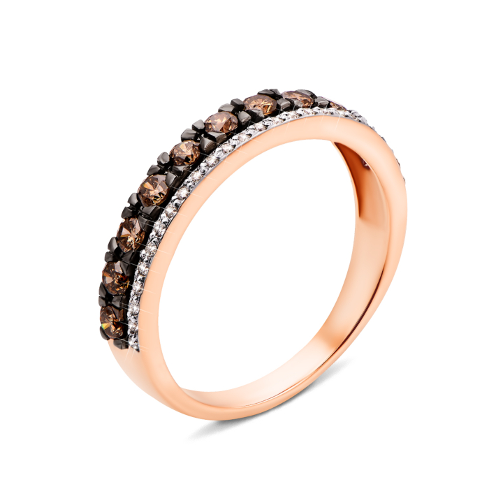 Золотое кольцо с бриллиантами (53427/01/1/8545)