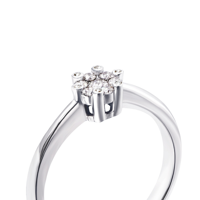 Золотое кольцо с бриллиантами (53439/02/1/8536)