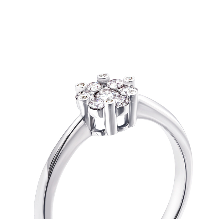 Золотое кольцо с бриллиантами (53440/02/1/8553)