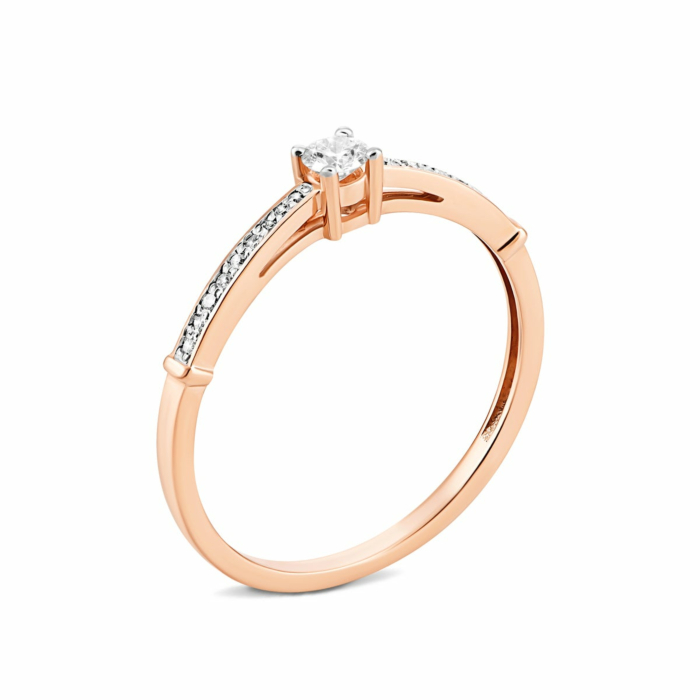 Золотое кольцо с бриллиантами. Артикул UG553562/01/1/103311