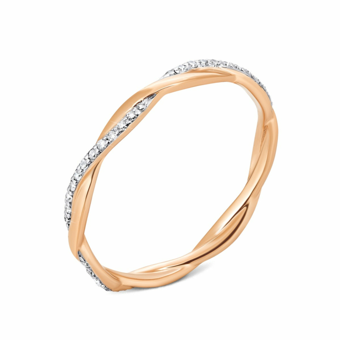 Золота каблучка з діамантами. Артикул UG5800058/01/1/8007