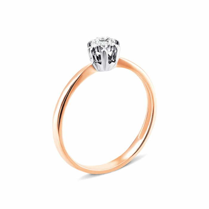 Золота каблучка з діамантами. Артикул UG5880173