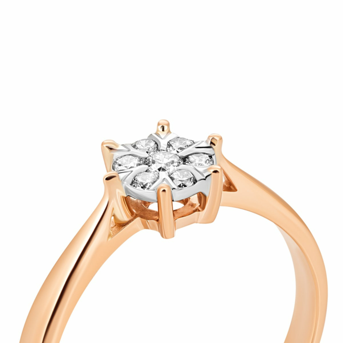 Золотое кольцо с бриллиантами. Артикул UG5880593