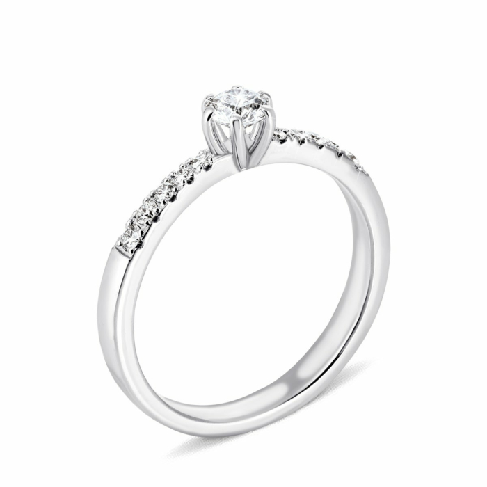 Золотое кольцо с бриллиантами. Артикул UG590005/1/5.0