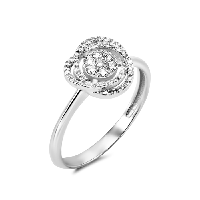 Золотое кольцо с бриллиантами. Артикул UG51190307202