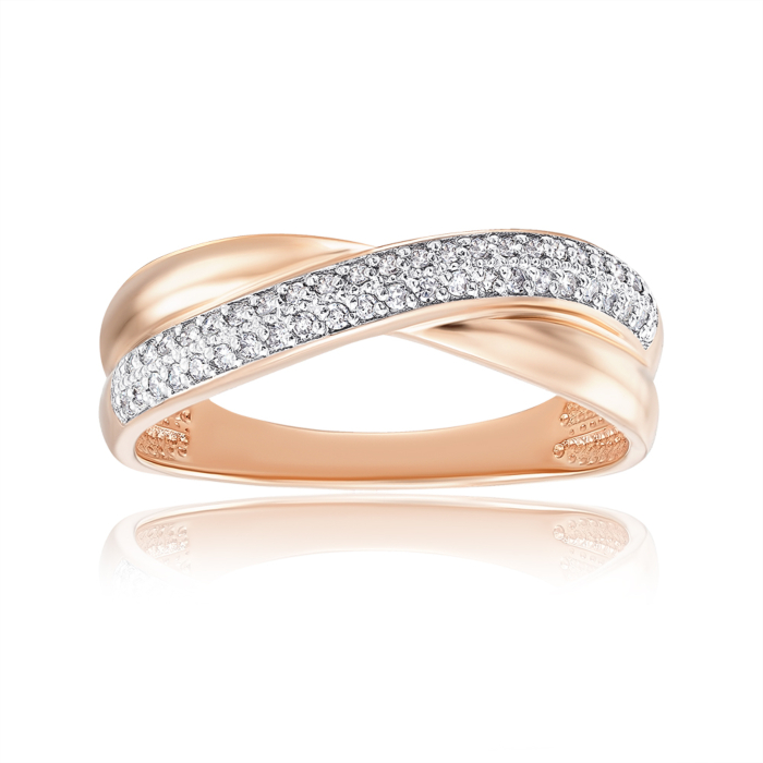 Золотое кольцо с бриллиантами. Артикул 800075/01/1/8007