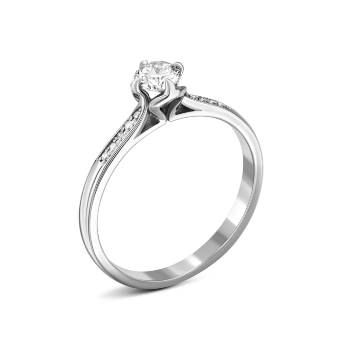 Золота каблучка з діамантами.Артикул UG5ERDK65