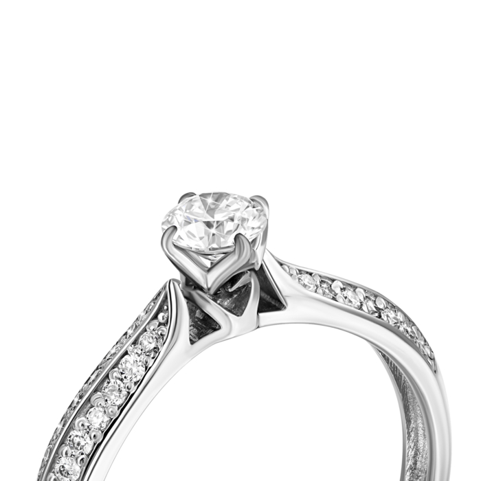 Золотое кольцо с бриллиантами.Артикул UG5ERDL21