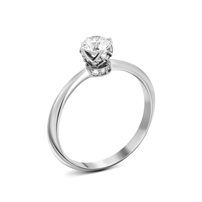 Золота каблучка з діамантами.Артикул UG5ERDS51