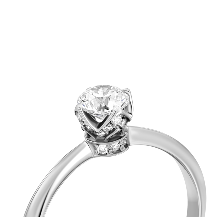 Золота каблучка з діамантами.Артикул UG5ERDS51