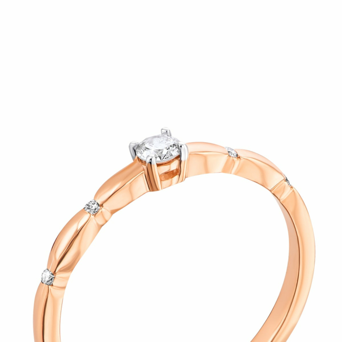 Золотое кольцо с бриллиантами. Артикул UG5К1967