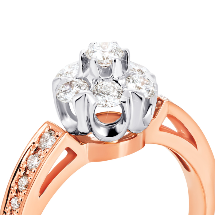 Золотое кольцо с бриллиантами. Артикул UG5КДz 7432