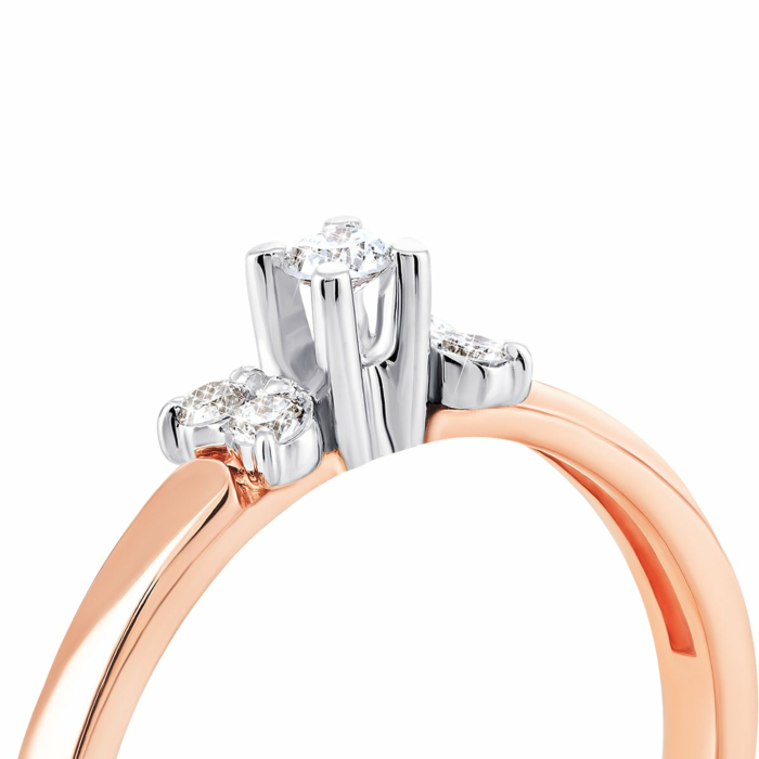 Золотое кольцо с бриллиантами. Артикул UG5КДz7420